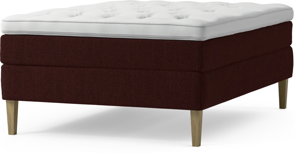 Delux Sense - Kontinentalsäng, enkelsäng 140 cm med bäddmadrass och sängben