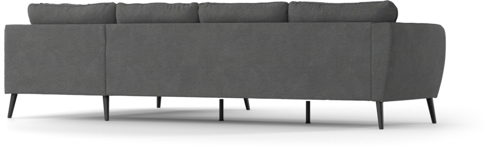 County - 3-sits soffa med divan höger - Grå