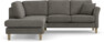 Eden - 2-sits soffa med divan - Grå