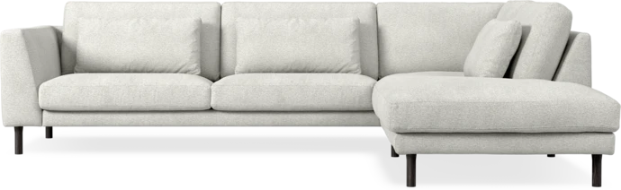 Willow, 3-sits soffa med divan höger, fast klädsel