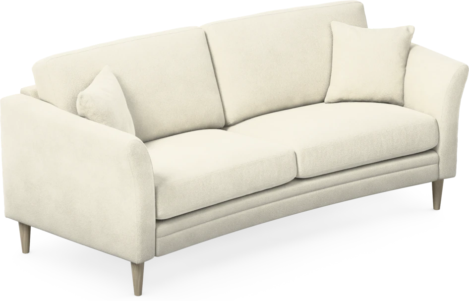 Eden - 2,5-sits soffa svängd - Vit