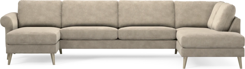 Bridge - 3-sits soffa med schäslong vänster och divan höger - Beige