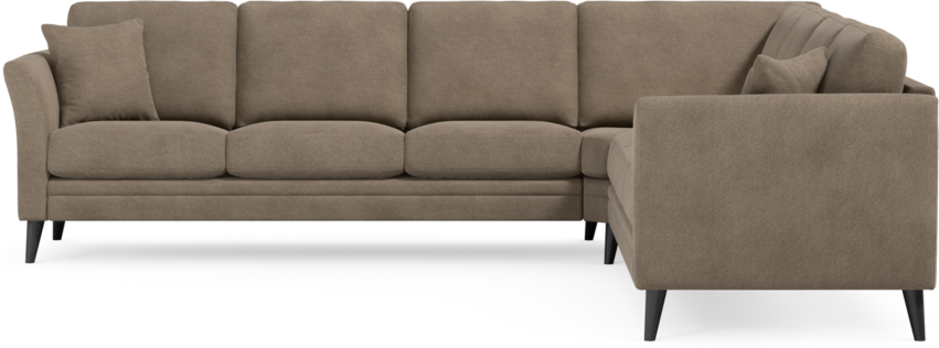 Eden - Hörnsoffa, 3+3-sits - Brun