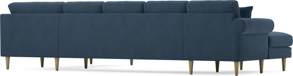 Eden - 3-sits soffa med schäslong vänster och divan höger - Blå