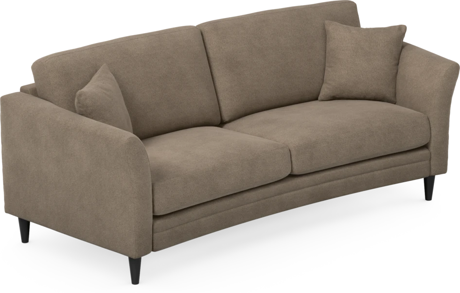 Eden - 2,5-sits soffa svängd - Brun