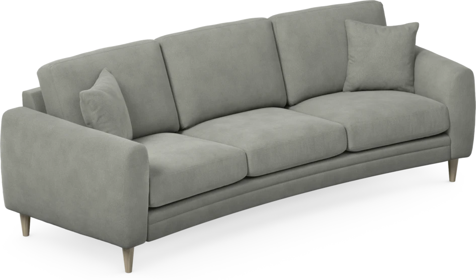 Eden - 3-sits soffa svängd - Grå