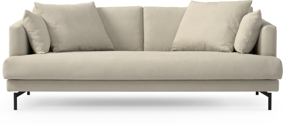 Harper - 3-sits soffa, hel dyna - Vit