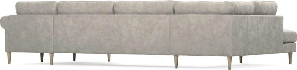 Bridge - 3-sits soffa med divan vänster och schäslong höger - Grå