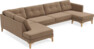 Rio - 4-sits soffa med divan vänster och schäslong höger - Beige