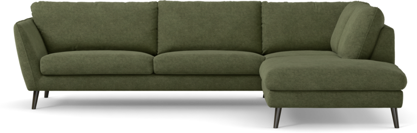 Madison Lux - 3-sits soffa med divan höger - Grön