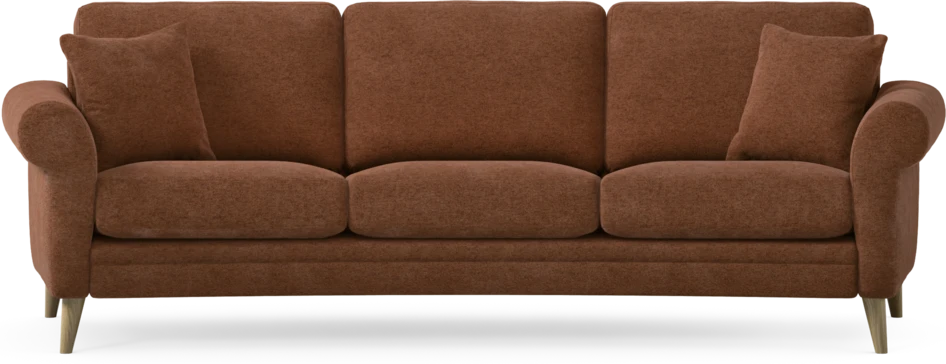 Eden - 3-sits soffa svängd - Orange