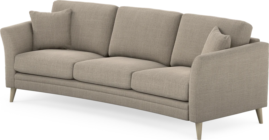 Eden - 3-sits soffa svängd - Beige