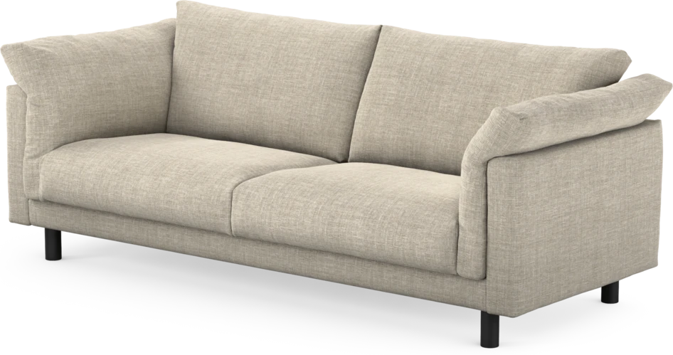 Cherrie - 3-sits soffa, fast klädsel - Beige