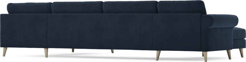 Bridge - 3-sits soffa med schäslong vänster och divan höger - Blå
