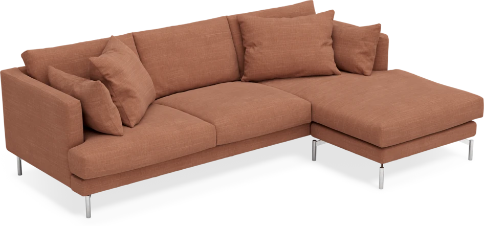 Harper - 4-sits med schäslong höger  - Orange