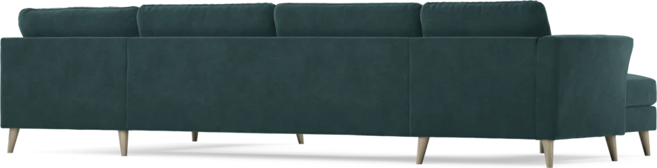 Bridge - 3-sits soffa med schäslong vänster och divan höger - Blå
