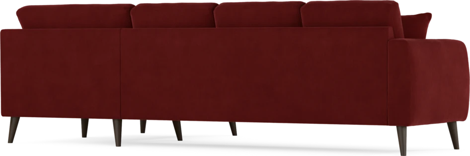 Eden - Hörnsoffa, 3+1-sits - Röd