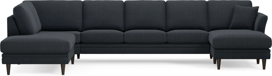 Eden - 3-sits soffa med divan vänster och schäslong höger - Blå