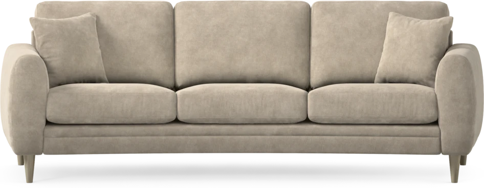 Eden - 3-sits soffa svängd - Beige