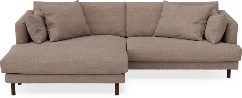 Harper - 4-sits med schäslong XL vänster - Brun