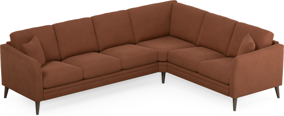 Eden - Hörnsoffa, 3+2-sits - Orange