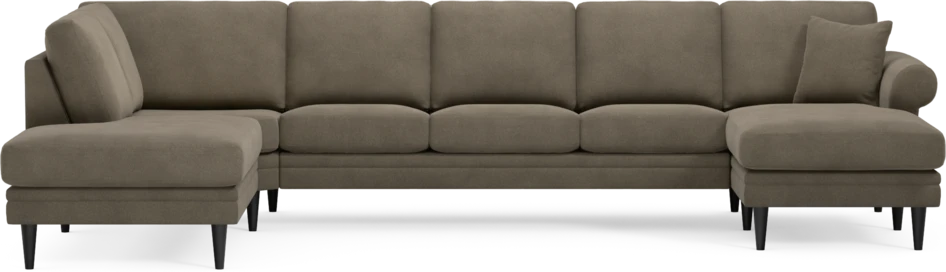 Eden - 3-sits soffa med divan vänster och schäslong höger - Beige