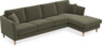 Eden - 3-sits soffa med schäslong - Brun
