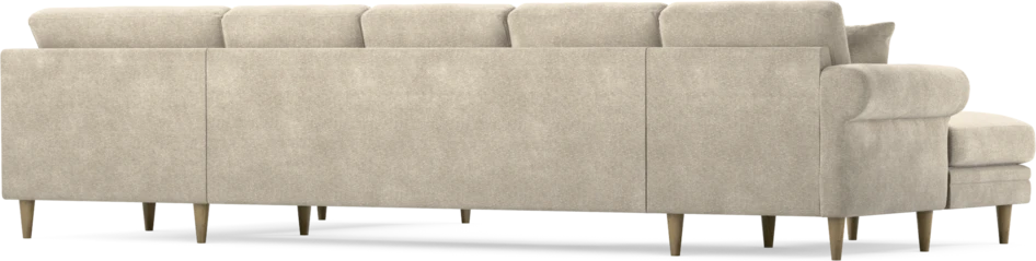 Eden - 3-sits soffa med schäslong vänster och divan höger - Beige