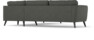 Bridge - Hörnsoffa, 3+3-sits - Grå