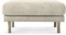Willow - Fotpall, fast klädsel - Beige