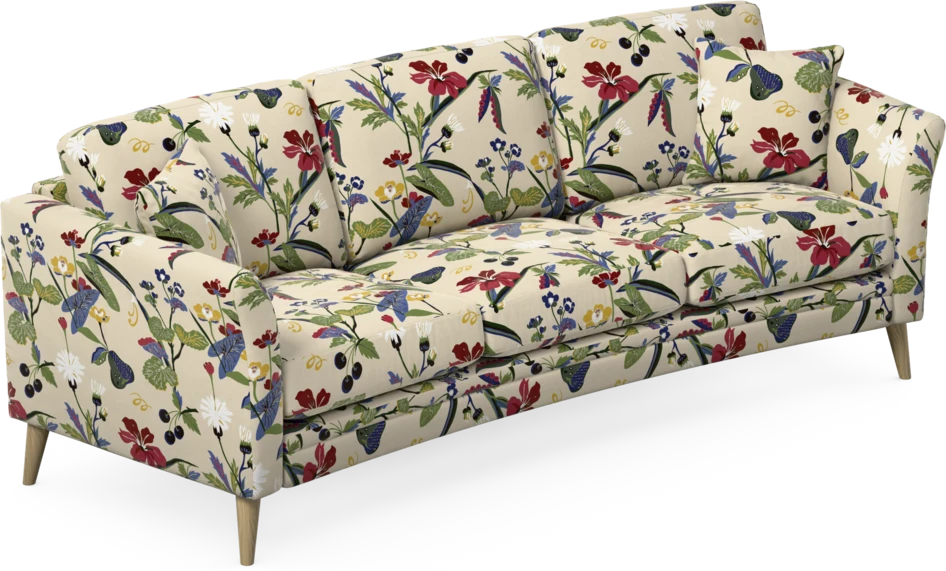 Eden - 3-sits soffa svängd - Flerfärgad