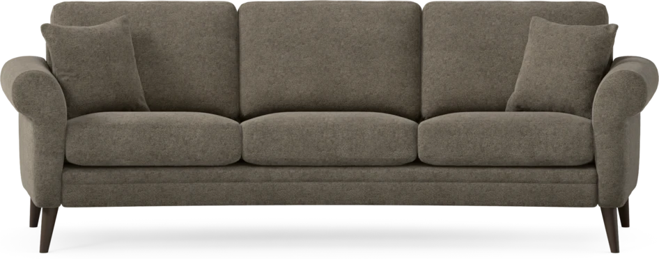 Eden - 3-sits soffa svängd - Brun