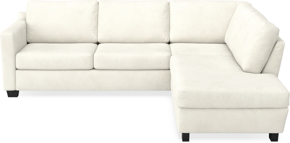 Friday - 2,5-sits soffa med divan höger - Vit