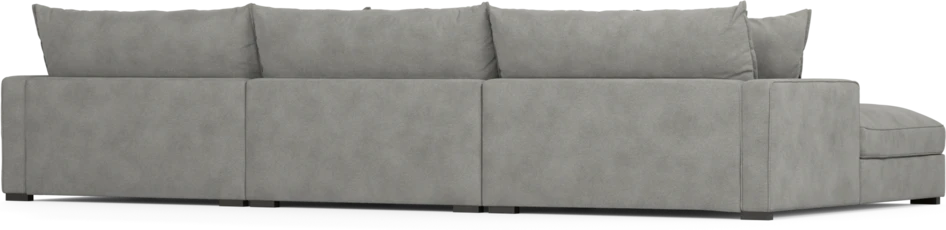 Rossi - 4-sits soffa med schäslong XL vänster - Grå