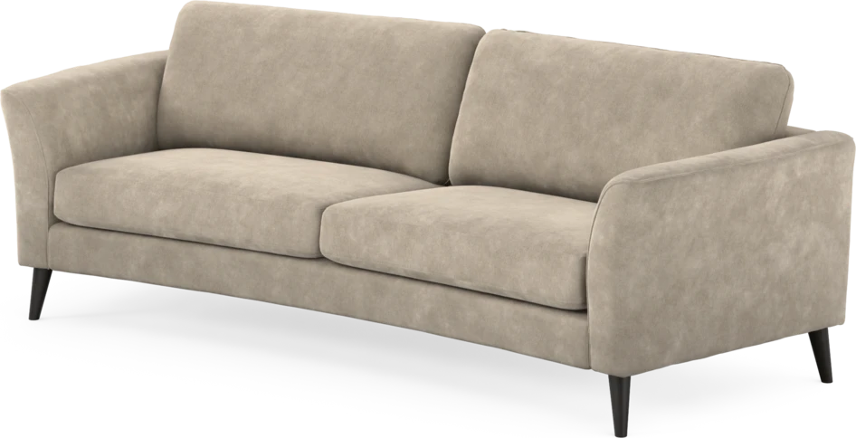 Bridge - 3-sits soffa svängd - Beige