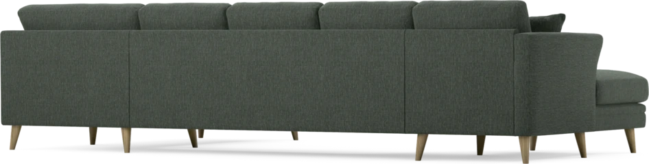 Eden - 3-sits soffa med schäslong vänster och divan höger - Grön