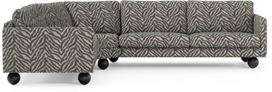 Madison Lux - Hörnsoffa 2+3-sits, hörn 2 - Svart