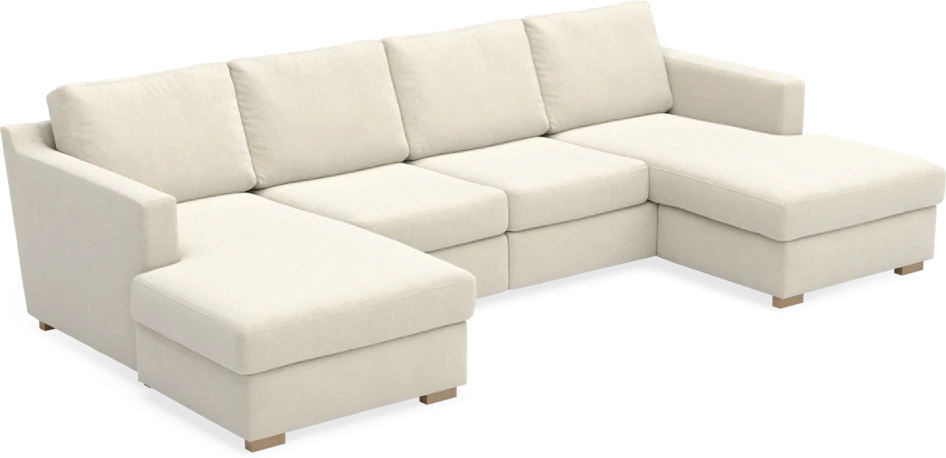 Friday - 2-sits soffa med två schäslonger - Beige