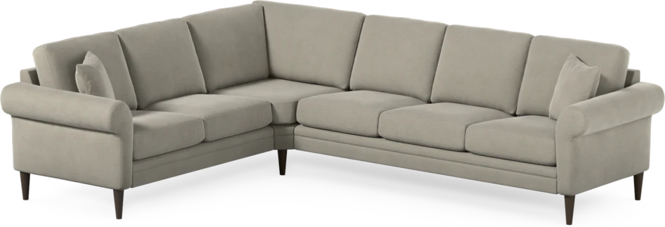 Eden - Hörnsoffa, 2+3-sits - Brun