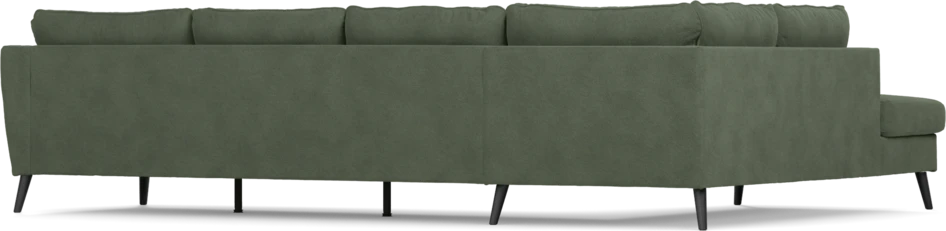 County - 3-sits soffa med divan vänster - Grön