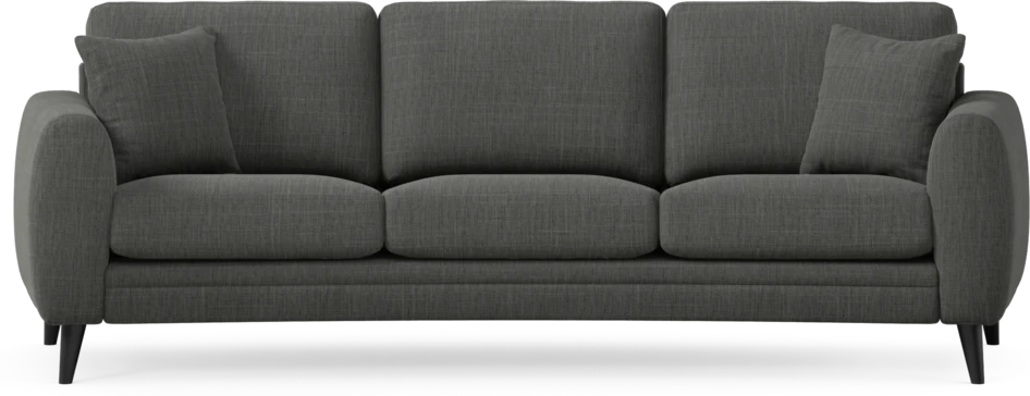 Eden - 3-sits soffa svängd - Grå