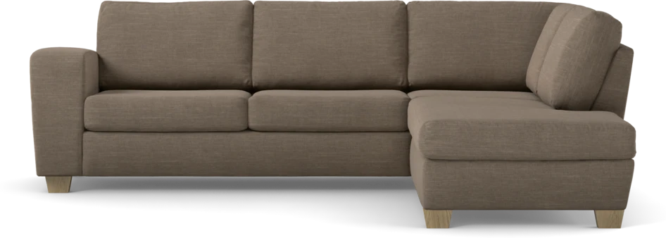 Friday - 2,5-sits soffa med divan höger - Brun