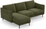 Madison Lux - 2-sits soffa med schäslong vänster - Grön