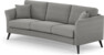 Eden - 3-sits soffa svängd - Grå