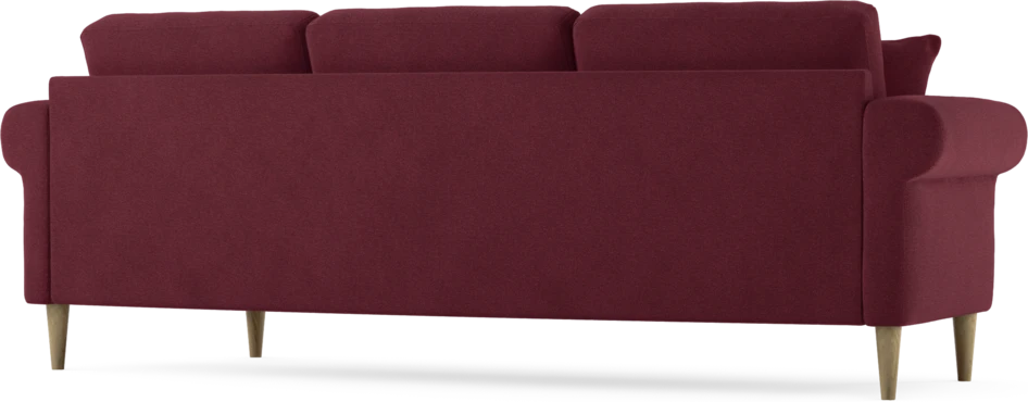 Eden - 3-sits soffa svängd - Röd