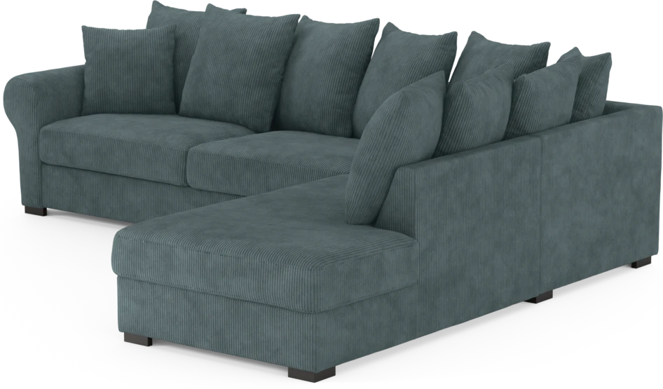 Town - 3-sits soffa med divan höger - Blå