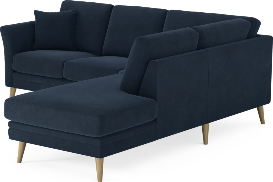 Eden - 2-sits soffa med divan - Blå