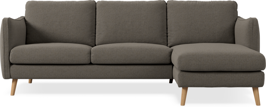 Madison Lux - 2-sits soffa med schäslong höger - Brun