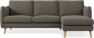 Madison Lux - 2-sits soffa med schäslong höger - Brun