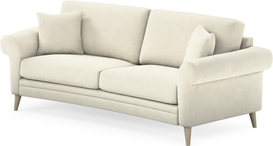 Eden - 2,5-sits soffa svängd - Vit